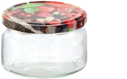 Borcan de 250 ml cu capac cu filet fi 82 - 1 bucată