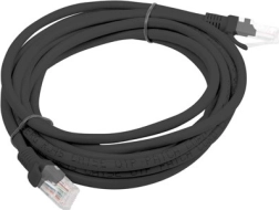 Cablu patch de rețea UTP Cat5e 3 m negru