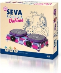 Set de construcție SEVA Familia Gătim – robot de bucătărie, plită și cuptor cu microunde, 682 piese