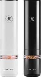 Set de 2 râșnițe electrice pentru condimente ZWILLING Enfinigy, negru și alb