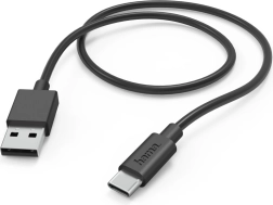 Cablu de încărcare și date Hama USB-A la USB-C 1 m negru