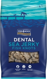 Fish4Dogs Dental Sea gustări pentru câini din pește marin – noduri 500 g