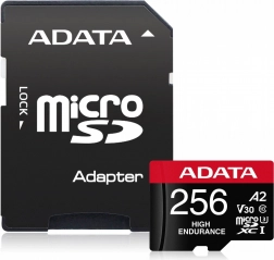 Card microSD ADATA High Endurance 256GB UHS-I V30 A2