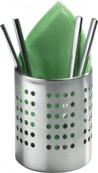 Picurător și suport din oțel inoxidabil pentru ustensile de bucătărie, argintiu