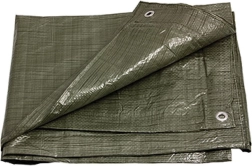 Prelată verde cu inele 3 × 5 m, 100 g/m²