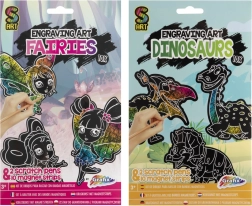 Magnete răzuibile – zâne și dinozauri, set 10 buc
