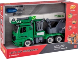 mașină cu șuruburi cu coș de salvare extensibil