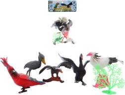 Set de păsărele din plastic cu accesorii în săculeț