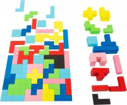 Small Foot mozaic din lemn, joc de asamblare 114 piese