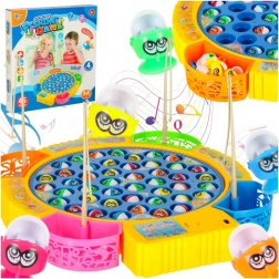 Joc de familie de îndemânare pescuit – 45 peștișori și 4 undițe