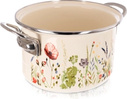 Oală emailată crem Maki 20 cm, 3 l