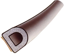 Garnitură pentru ferestre EPDM D 9 × 8 mm, albă, 6 m