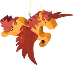 Fauna cal zburător din lemn pentru agățat