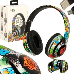 Căști wireless cu Bluetooth și iluminare RGB