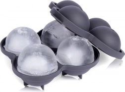 Formă din silicon pentru bile de gheață 4 buc, diametru 8 cm