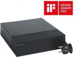 Prelungitor TV protejat 2m negru