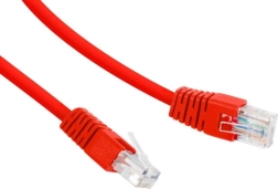 Cablu de rețea UTP Cat 6 RJ-45 0,25 m roșu