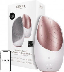 Periuță de curățare sonică pentru față Geske 6 în 1 cu aplicație (starlight)