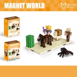 Set de construcție Magnet World Convoi de Pustiu