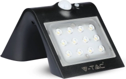 Lampă solară de perete LED 1,5 W, neagră – V-TAC
