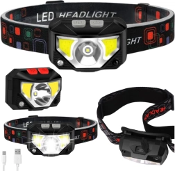 Frontala LED cu senzor de mișcare, 6 moduri de iluminare