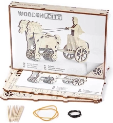 Wooden City puzzle mecanic 3D din lemn – car roman