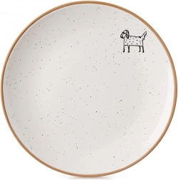 Farfurie de desert din ceramică bej 20 cm