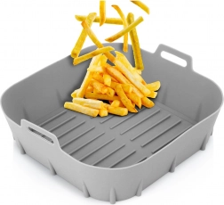 Coș insert din silicon pentru friteuză cu aer cald 22 cm – gri
