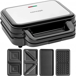 Sandwich-maker multifuncțional 4 în 1 Concept 900W