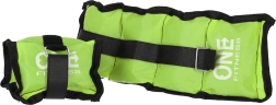 Greutăți pentru încheieturi și glezne ONE FITNESS WW02 2 × 1,5 kg – verzi
