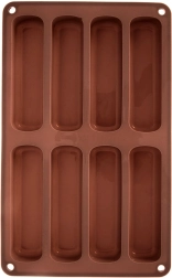 Formă din silicon pentru pișcoturi, maro, 28 × 17 × 2 cm
