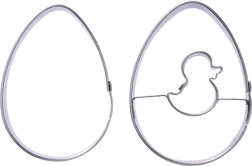 Set de forme decupaj ou din oțel inoxidabil 5,5 cm, 2 buc