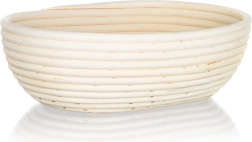 Coș oval pentru dospirea pâinii 28 × 22 × 9 cm din ratan natural