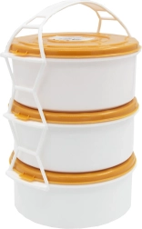 Recipient alimentar 3×1 l din plastic – mix de culori