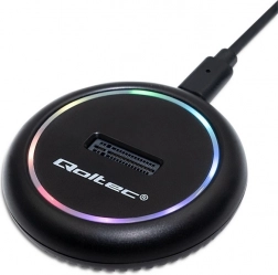 Stație de andocare pentru SSD M.2 NVMe/SATA cu USB‑C și iluminare RGB 2TB