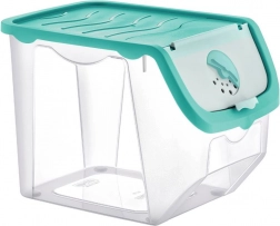 Cutie din plastic pentru fructe și legume cu capac 12 l, turcoaz