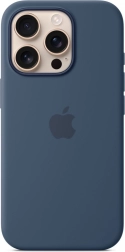 Husă din silicon MagSafe pentru iPhone 16 Pro - denim