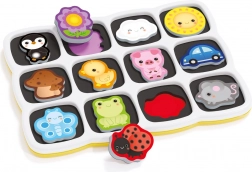 Quercetti Smart Puzzle Magnetico: Culori și Primele Cuvinte