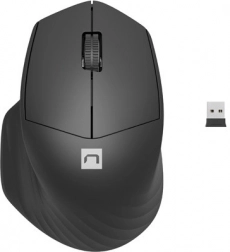 Mouse wireless Natec Siskin 2 cu Bluetooth 5.0 și 2.4 GHz negru