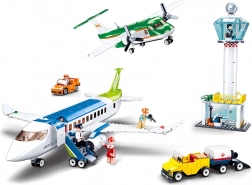 Sluban aeroport cu două avioane set de construcție