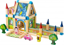 Set de construcție din lemn Casă 6în1 de la ECOTOYS