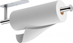 Suport din oțel inoxidabil pentru prosoape de hârtie, argintiu