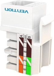 Cuplor Keystone Jack Cat.5E UTP 180° Vention IPBW0 Alb