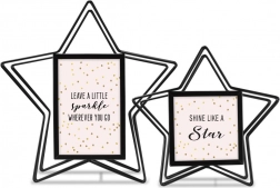 Set 2 rame 10x10 și 10x15 Stella negru