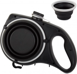 Lesă pentru câini cu bol pliabil integrat