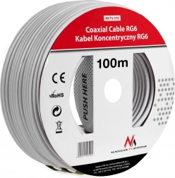 Cablu satelit coaxial 1.0CCS RG6 100m