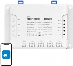 Comutator inteligent Wi-Fi Sonoff 4CHPRO R3