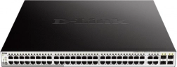Switch PoE+ gigabit administrabil D‑Link DGS‑1210‑52MP 48×GE, 4×SFP