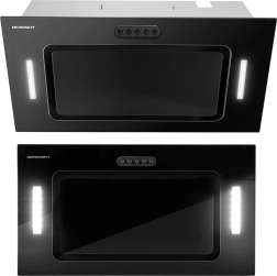 Hota încorporabilă sub dulap 52 cm neagră Berdsen BE-52A cu iluminare LED