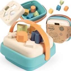 Smoby mic sortator verde în coș din bioplastic